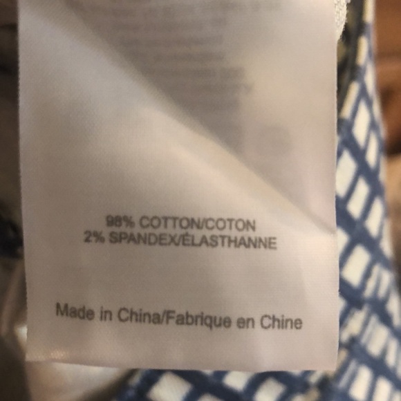 TORY BURCH CAPRIS | Blue Haven Plaid Capris | size 28 - Picture 6 of 11